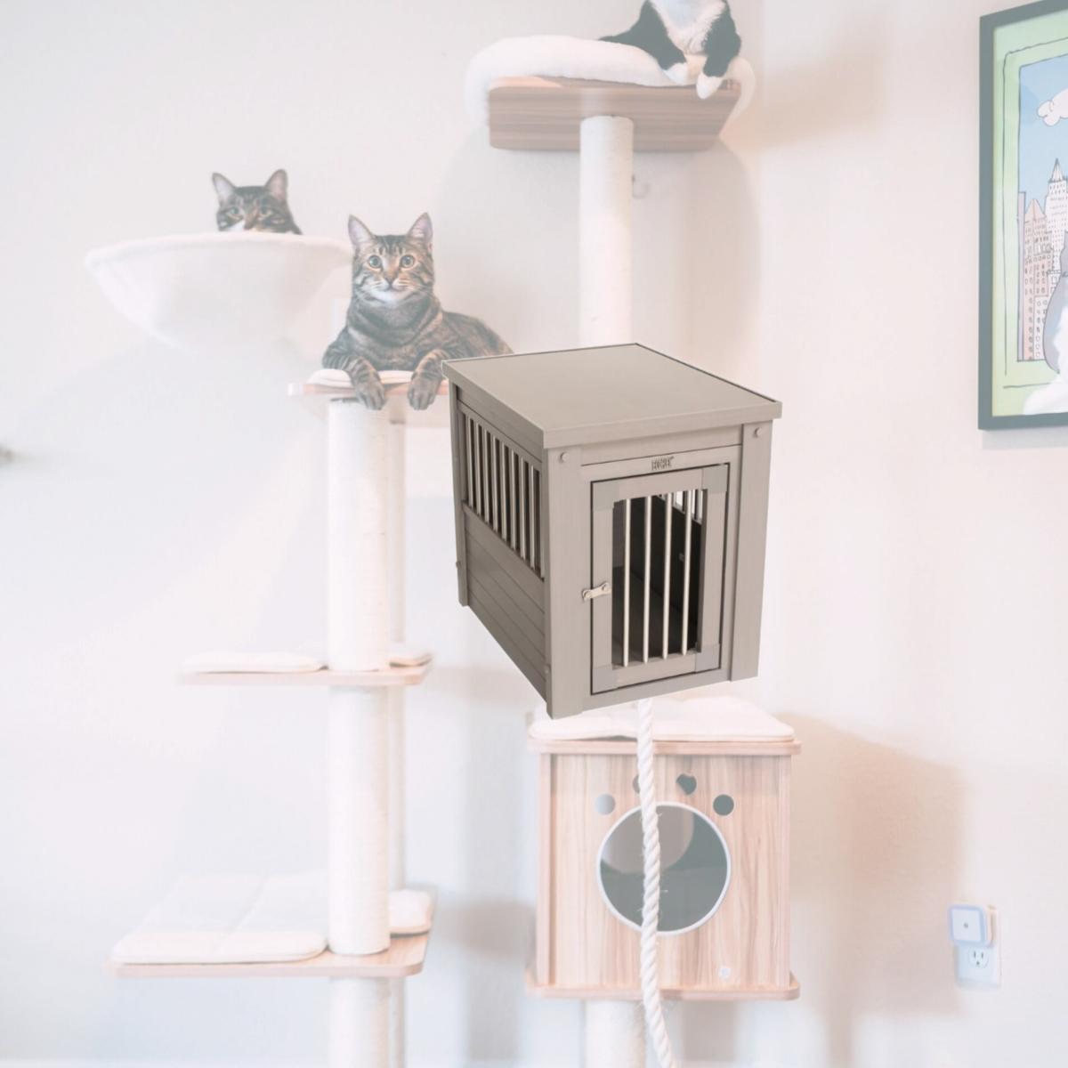 Picture of New Age Pet EHHC405S Ecoflex Dog Crate - Gray, Small