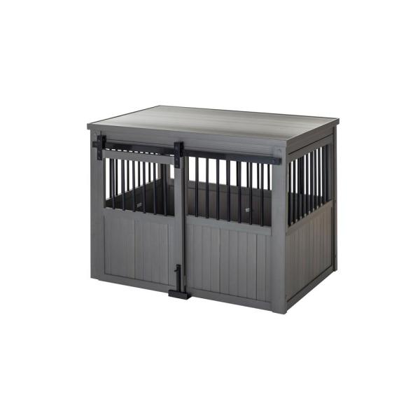 Picture of New Age Pet EHDBC15-05L Homestead Dog Crate, Gray - Large