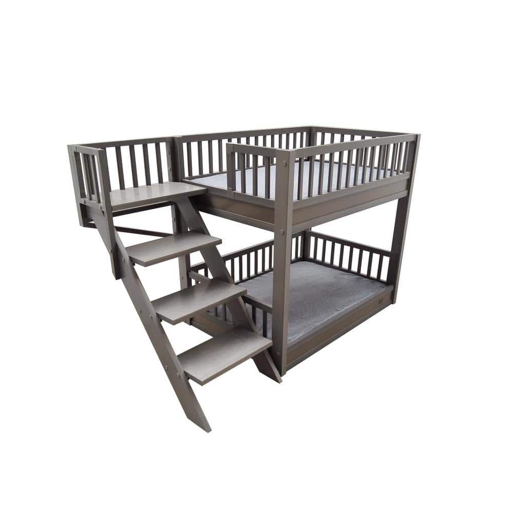 Picture of New Age Pet EHBB404 Aspen Bunk Bed, Antique White - Large