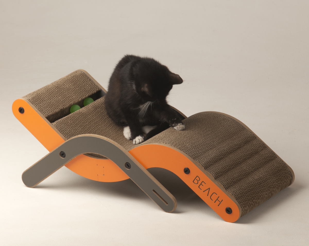 Age Pet MDKBL05-10S Purr & Play Kitty Lounge Scratcher - Small