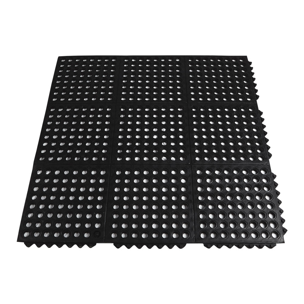 5608001 3 x 3 ft. Anti-fatigue Washrack Mat, Black