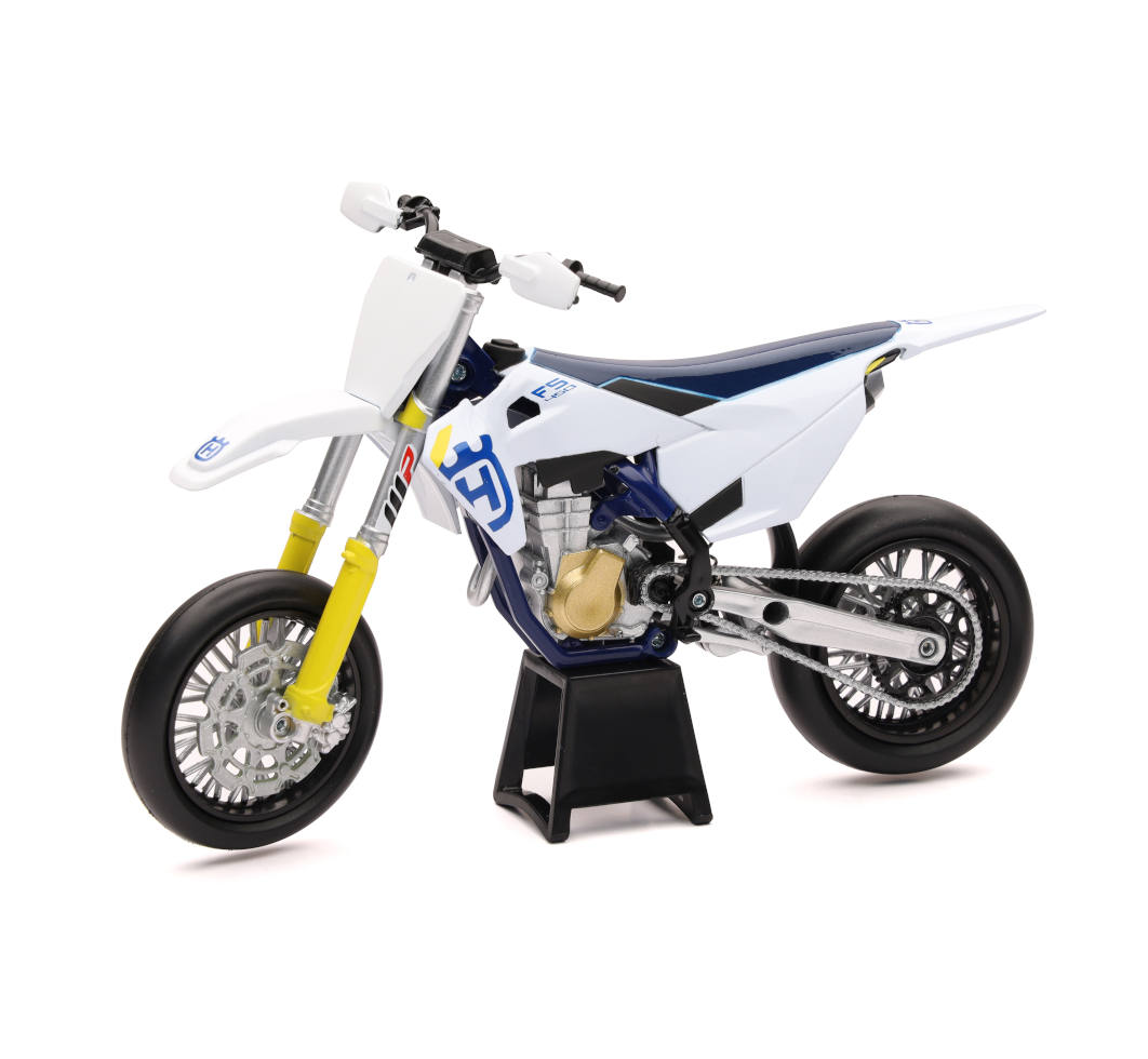 Picture of New-Ray Toys 58163 1-12 Husqvarna FS450 Supermoto Bike, White