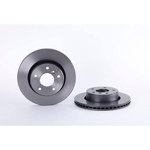 Premium UV Coated Front Brake Rotor - Silver - Front - Includes Fixing Screw Kit