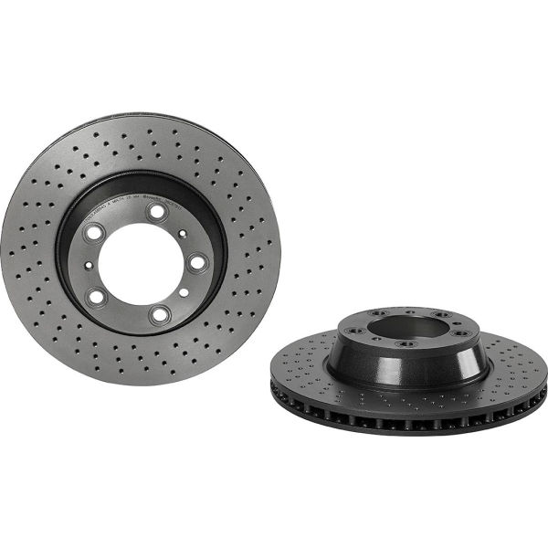 B2693415 09.C878.11 Premium UV Coated Rear Brake Rotor for 2001-2016 Porsche 911