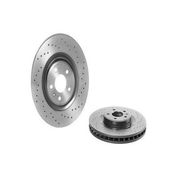 B2693523 09.B039.1X Premium UV Coated Front Xtra Cross Drilled Brake Rotor for 2010-2011 Audi S4