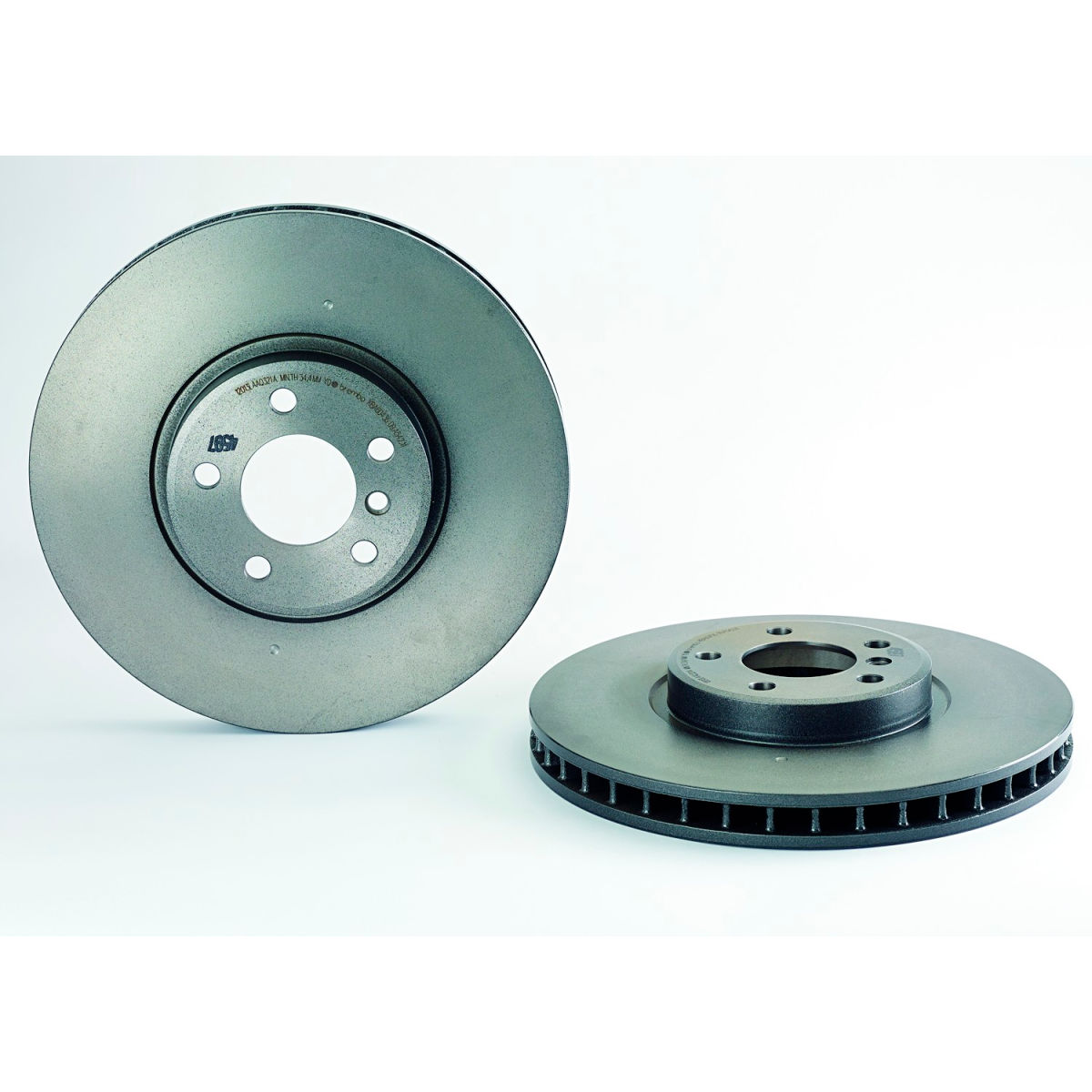 Premium UV Coated Front Brake Rotor - Black - Front - Includes Fixing Screw Kit