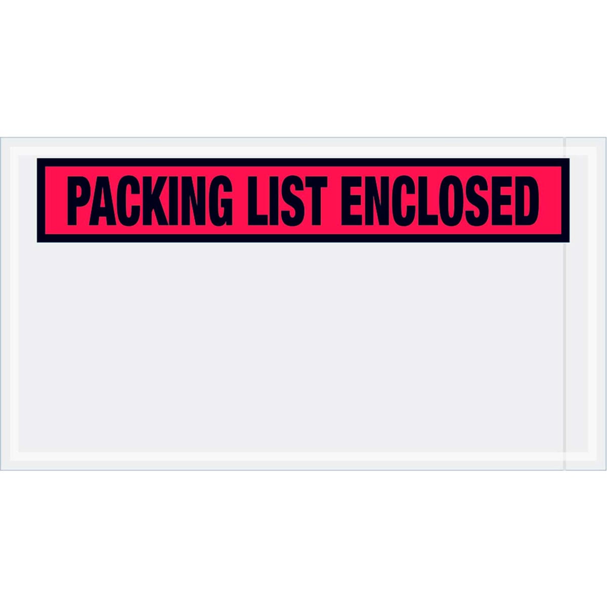 Packing List Enclosed Panel Face Envelopes - Red - 5.5 x 10 in. - 1000 per Case