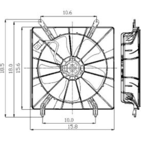 B2740913 2811290 Engine Cooling Fan Assembly