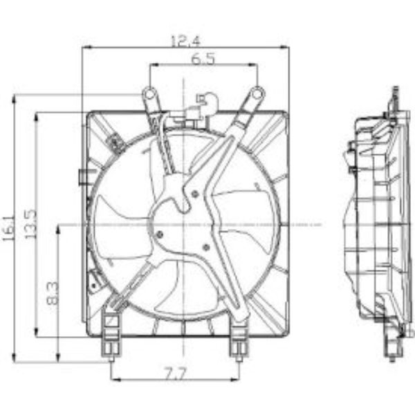 B2741095 2811379 Engine Cooling Fan Assembly