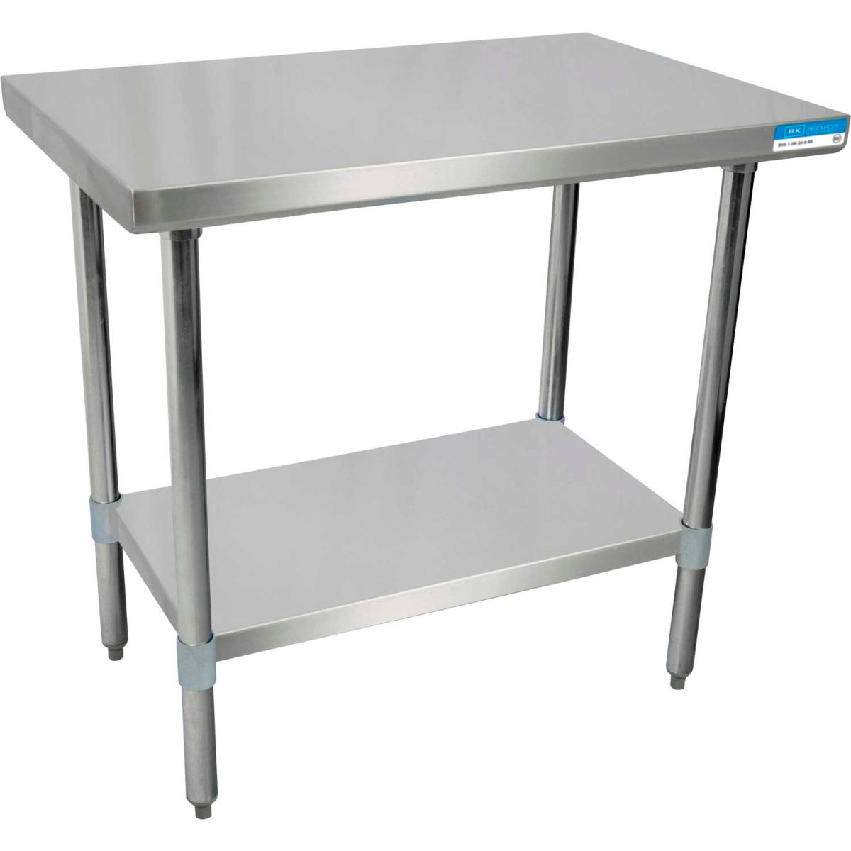 Picture of BK Resources B0899552 18 Gauge 430 Series Stainless Workbench with Adjustable Undershelf - 48 x 24 in.