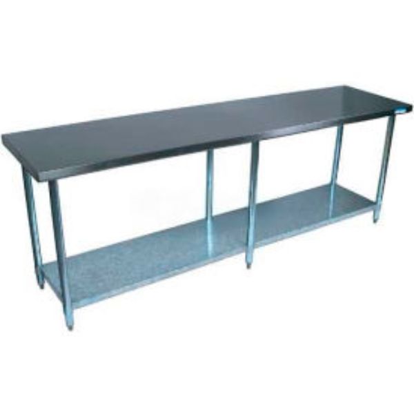 Picture of BK Resources B899502 18 Gauge 430 Series Stainless Workbench with Undershelf - 96 x 24 in.