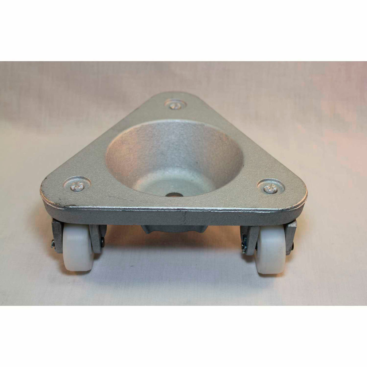 Picture of Bond Casters & Wheels B2193761 450 lbs Cast Iron Triangular Cup Dolly with UHMW PE Wheels