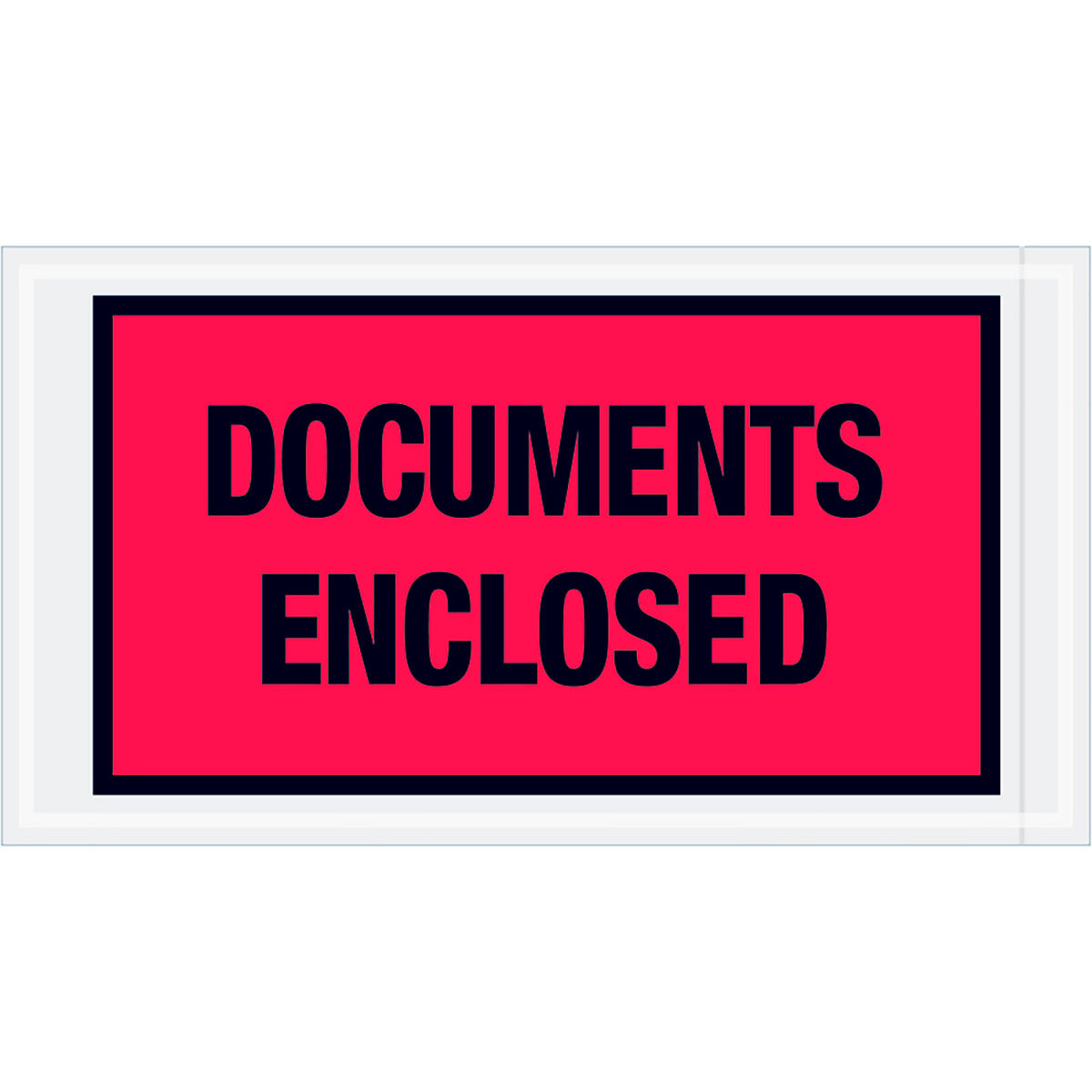 Full Face Envelopes - Documents Enclosed - Red - 5.5 x 10 in. - 1000 per Case