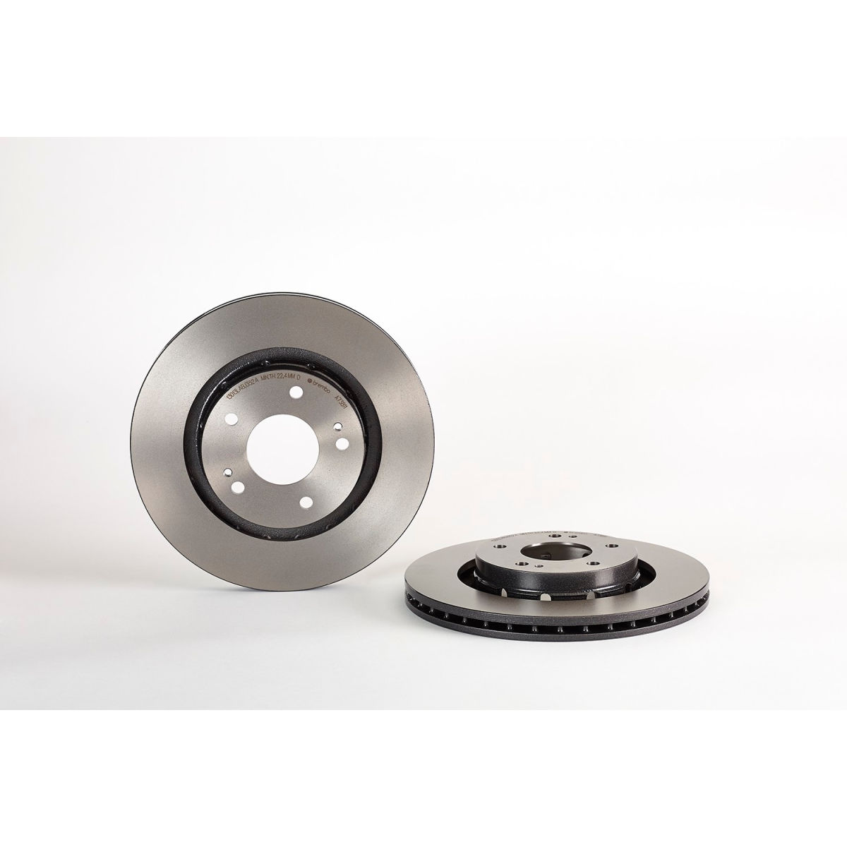 B2692976 09.A738.11 Premium UV Coated Front Brake Rotor for 2009-2011 Mitsubishi Lancer
