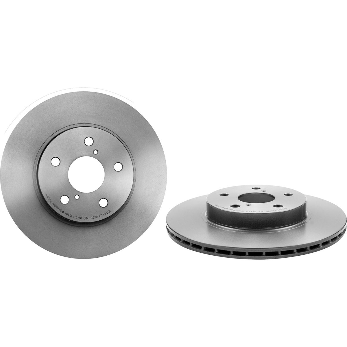B2692664 09.7225.11 Premium UV Coated Front Brake Rotor for 1996-2003 Toyota Rav4