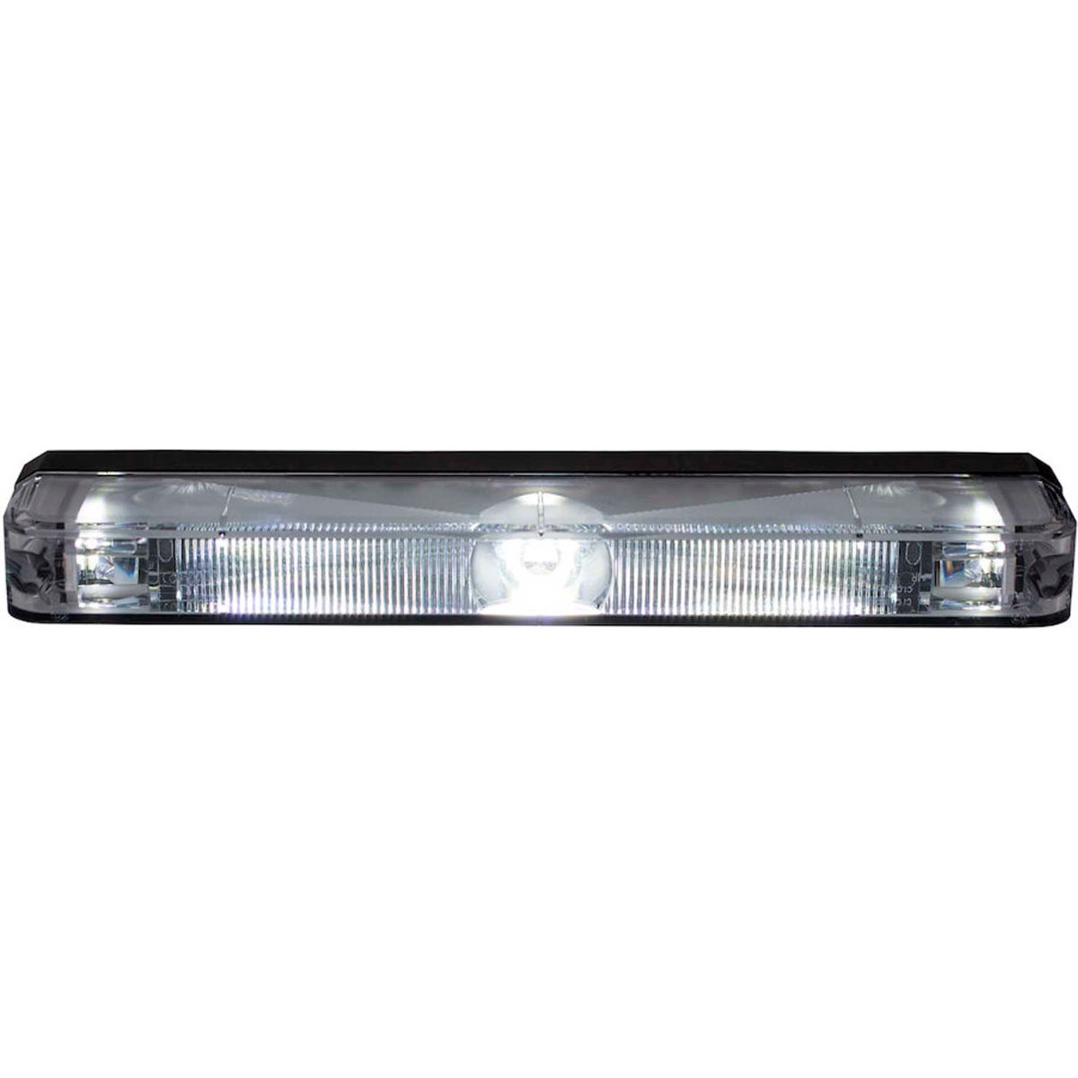 B2262860 5 in. Clear Low Profile Strobe for Narrow Grill Spacing with 3 LED