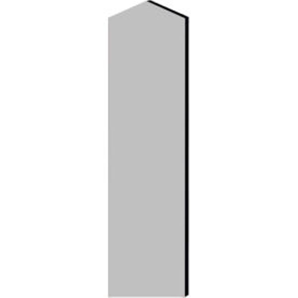 B2177374 22244 Double End Side Panel for 18 in. Extra Wide Designer Wood Locker with Sloping Hood - Gray