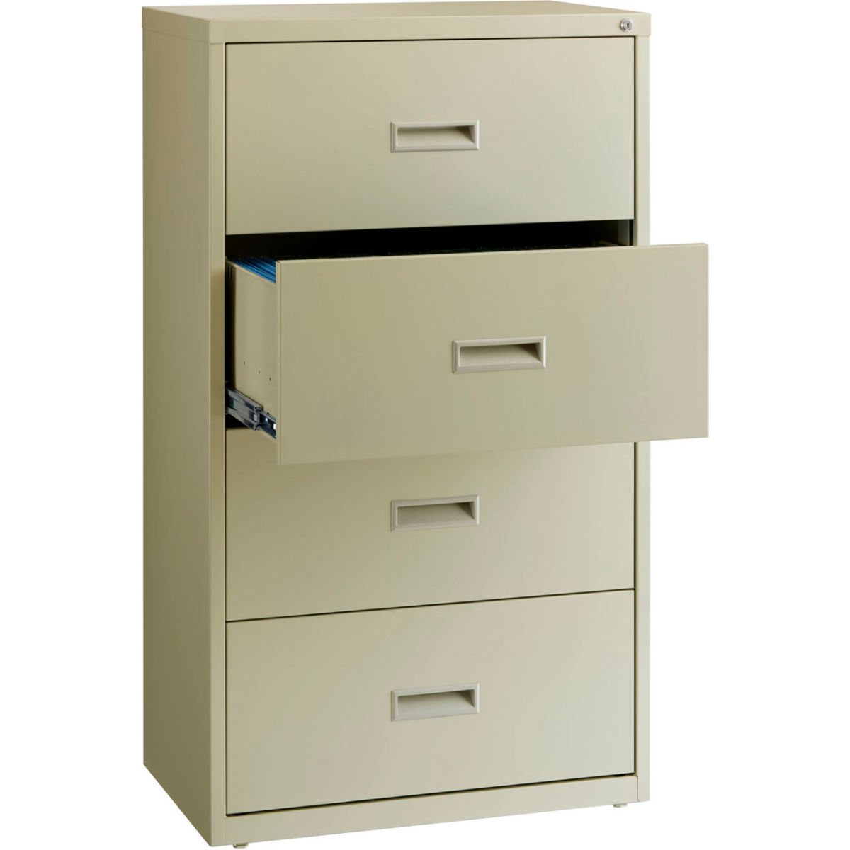 B691049 30 in. HL1000 Series Lateral File with 4-Drawer - Putty -  Hirsh Industries