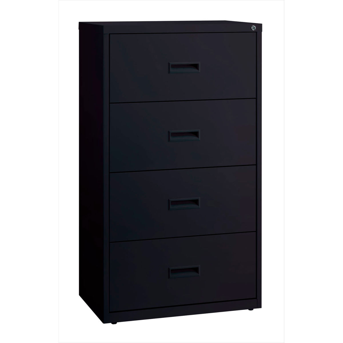 30 in. HL1000 Series Lateral File with 4-Drawer - Black