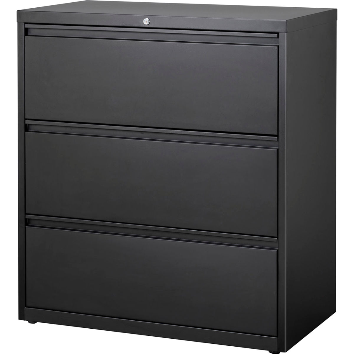 36 in. HL10000 Series Lateral File with 3-Drawer - Black