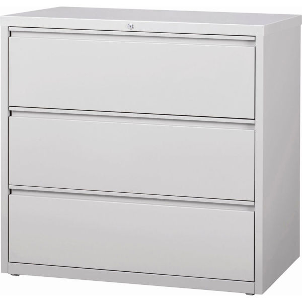 42 in. HL10000 Series Lateral File with 3-Drawer - Light Gray