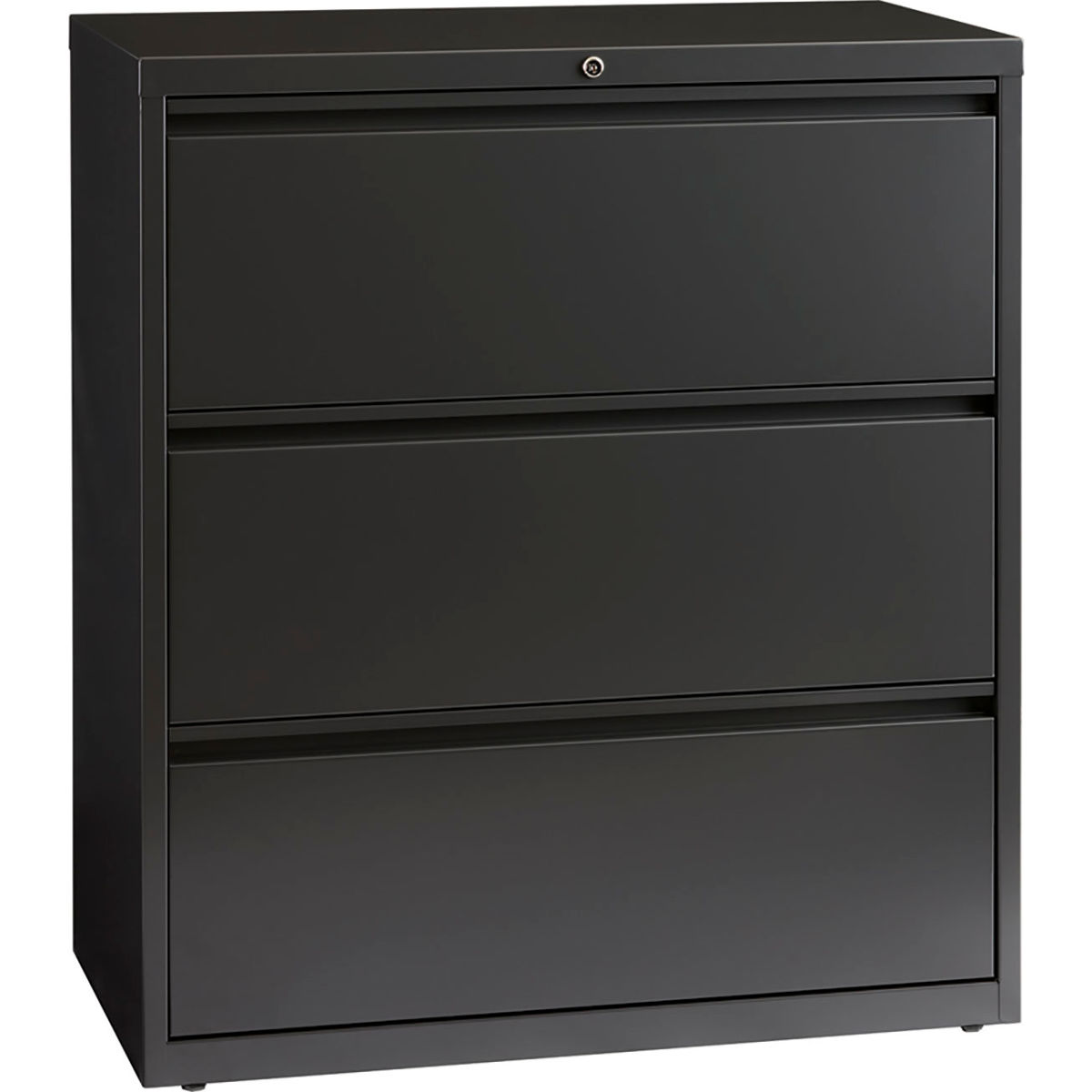 36 in. HL10000 Series Lateral File with 3-Drawer - Charcoal