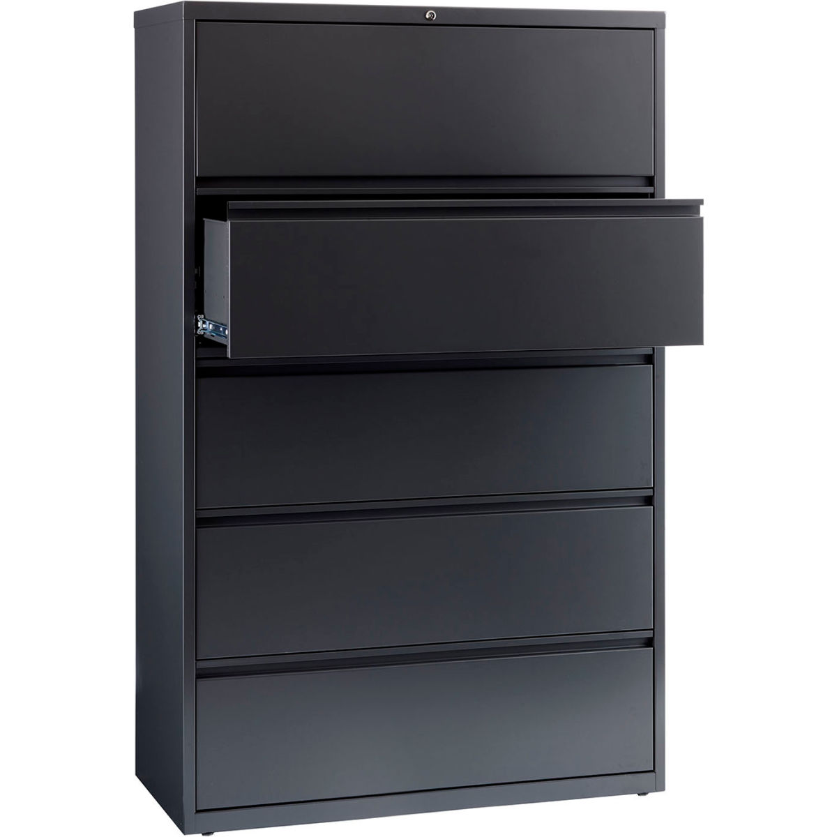 B690996 42 in. HL10000 Series Lateral File with 5-Drawer - Charcoal