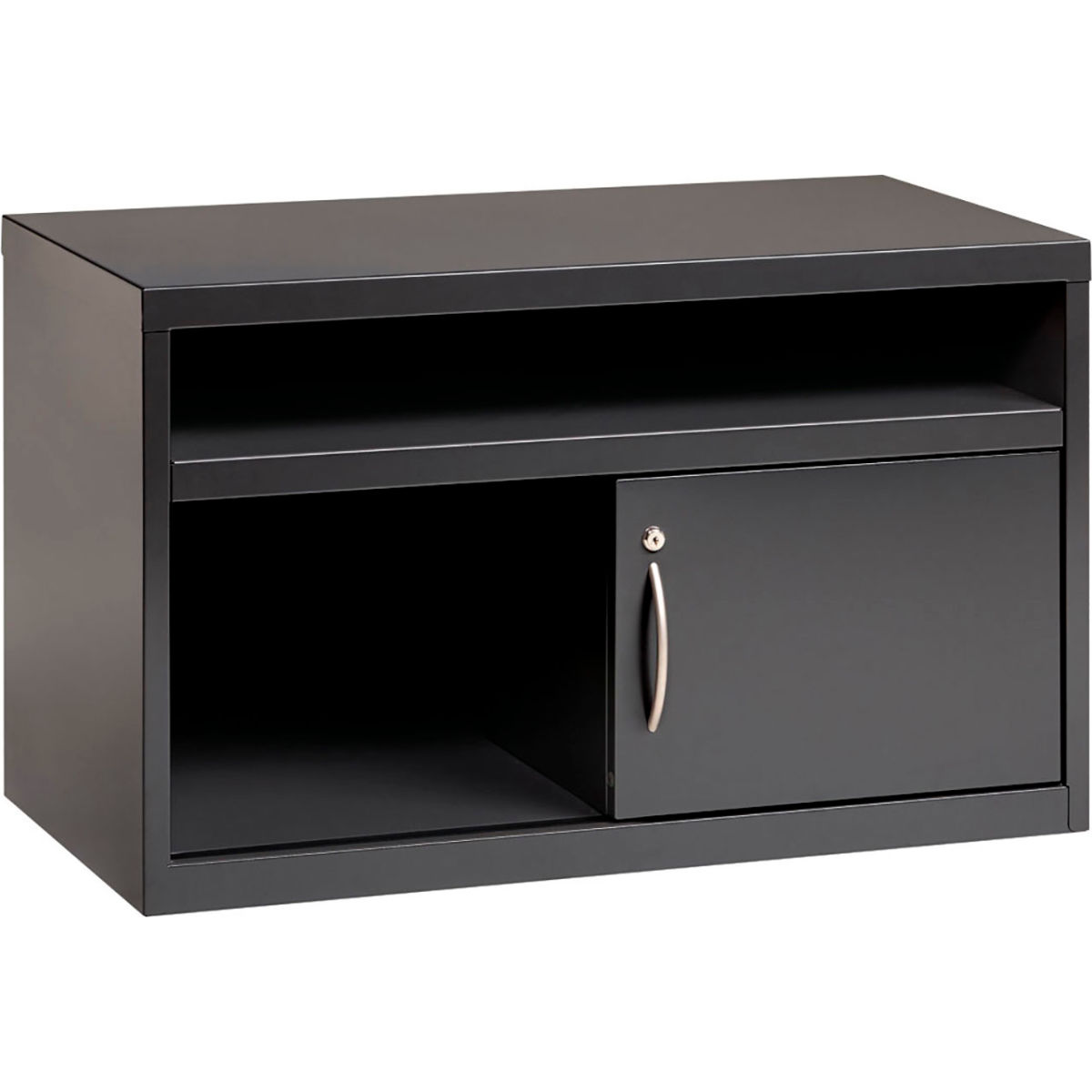 36 in. Low Credenza with Sliding Door - Charcoal