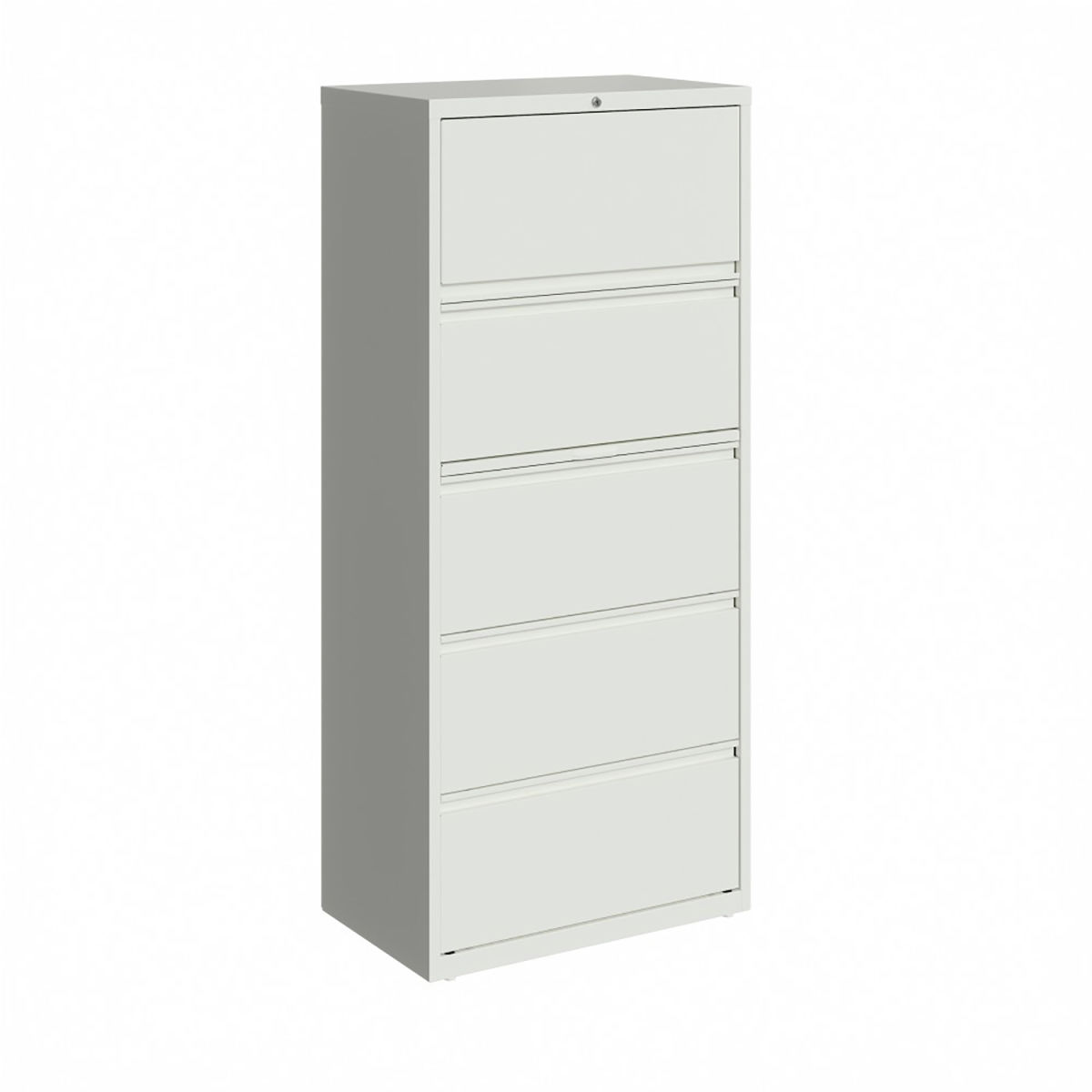 30 in. 5-Drawer Lateral File Cabinet - White