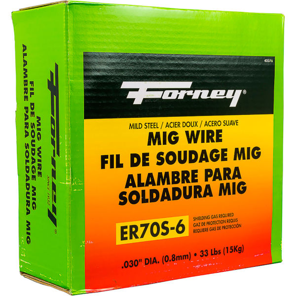 B2397159 0.030 in. Forney ER70S-6 Mild Steel Solid MIG Welding Wire, 33 lbs Spool