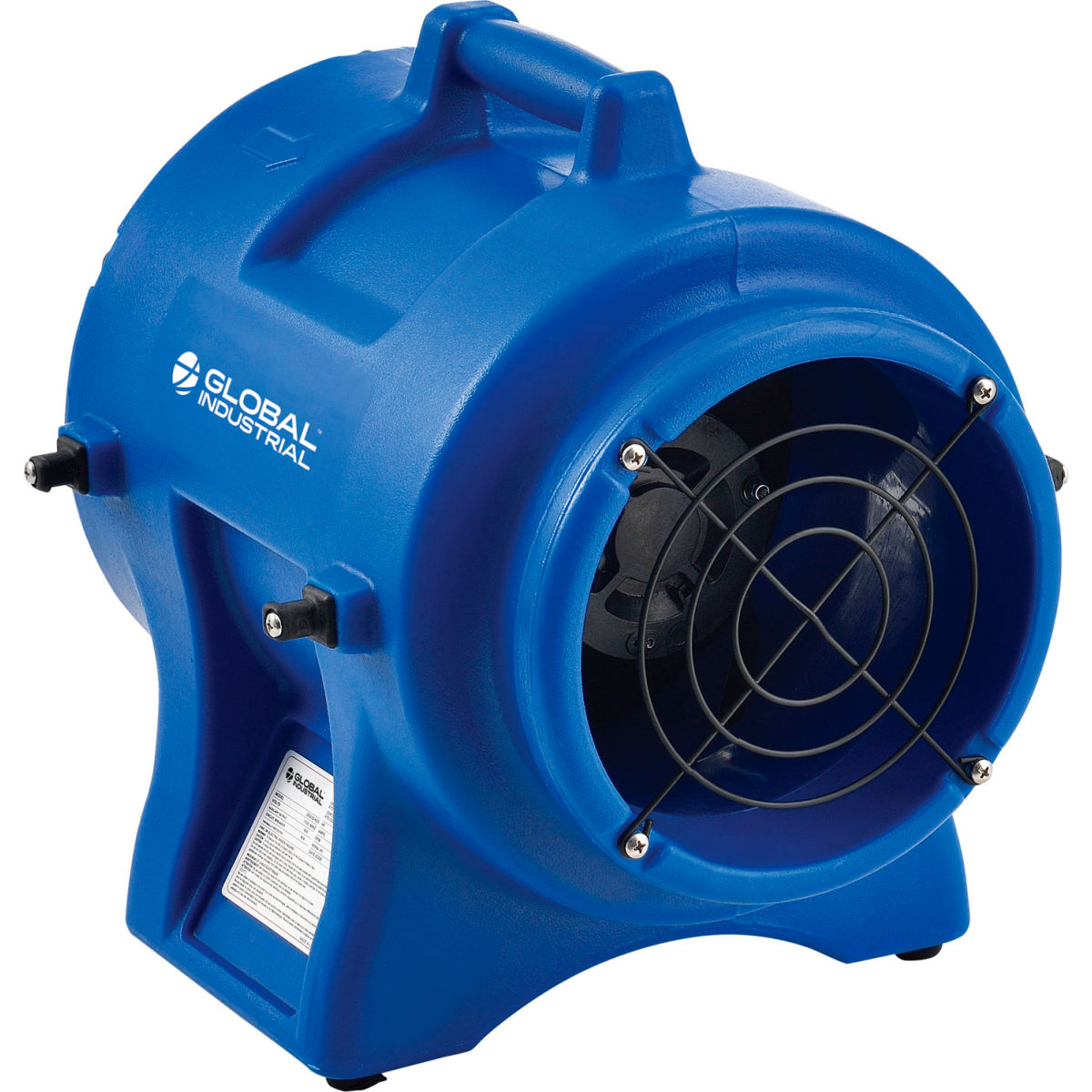 293034 8 in. Rotomold Plastic 1000 CFM, 0.33 HP Global Industrial Confined Space Vent Fan