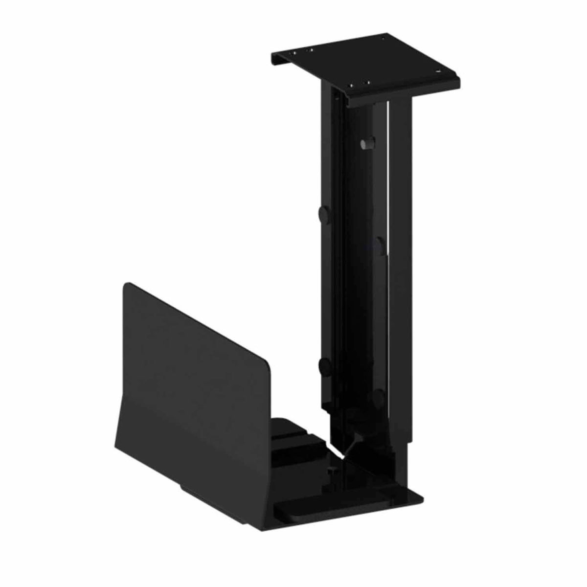Picture of KA Manufacturing B1874837 40 lbs RightAngle 202CPU Fixed Under Desk Adjustable Black CPU Holder