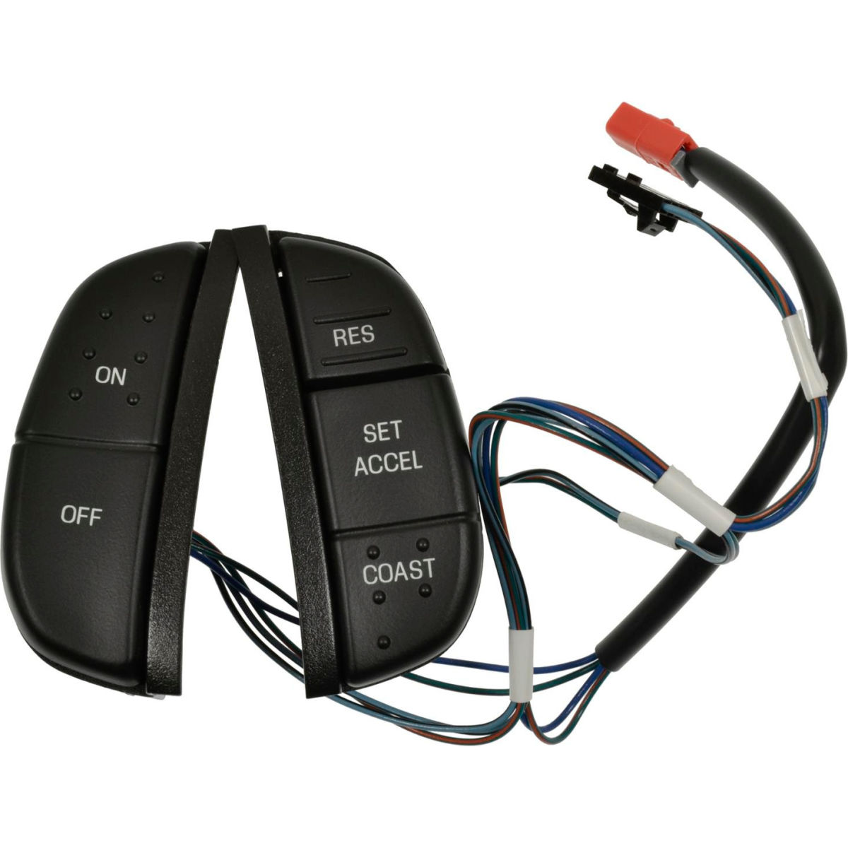 B2479015 CCA1295 Black & Red Cruise Control Switch for 2003-2004 Ford E-150