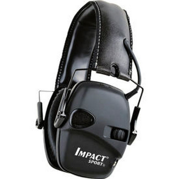 NRR 22 dB Howard Leight 1030942 Impact Sport Folding Electronic Earmuff, Black