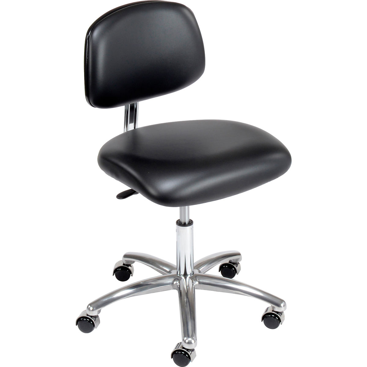 695538 Vinyl Interion Clean Room Chair - Black -  E-Com