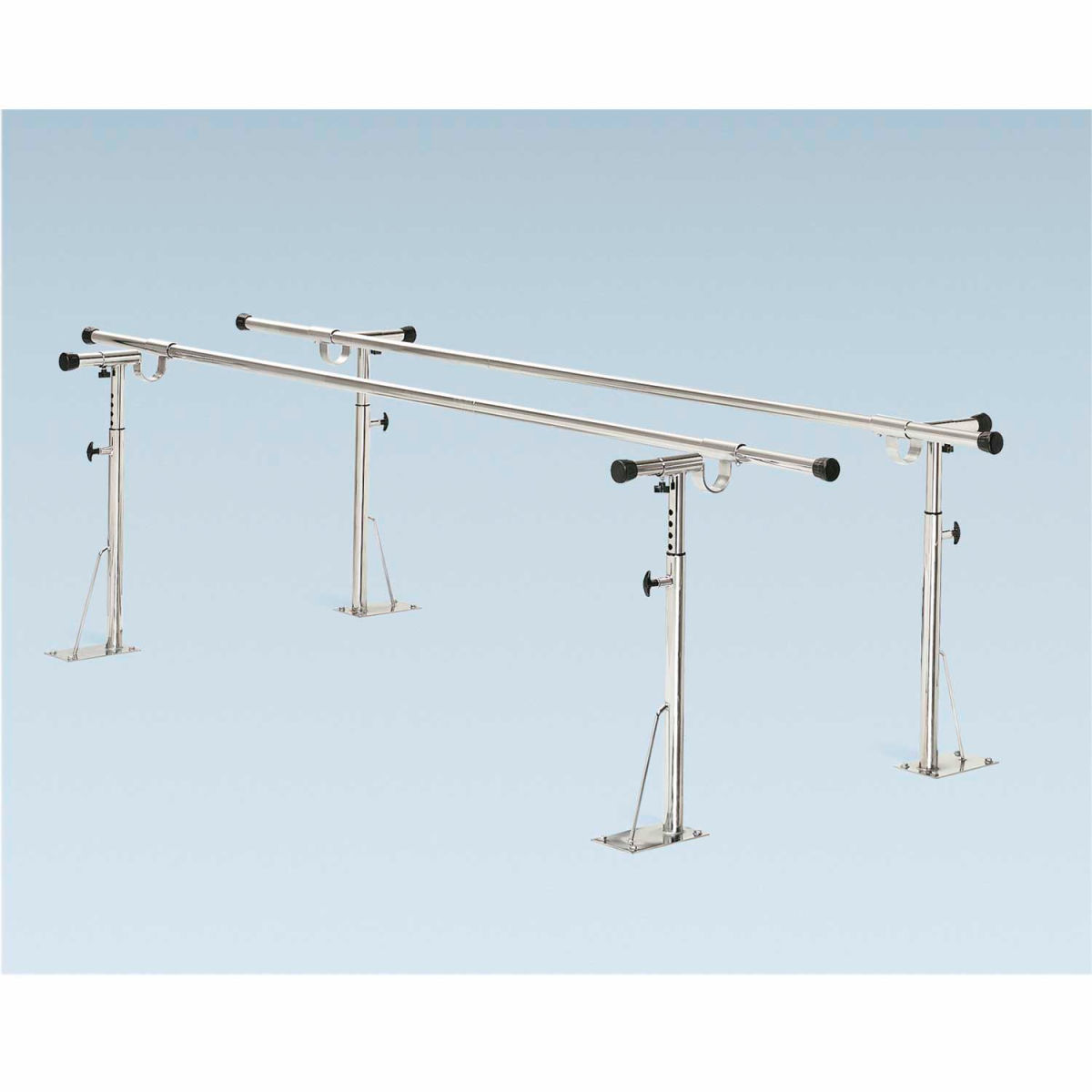 B2140380 10 ft. Floor Mounted Parallel Bars, Height & Width Adjustable -  Fabrication Enterprises