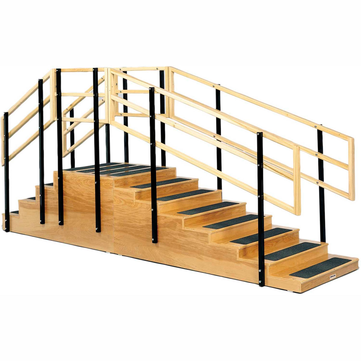 Picture of Fabrication Enterprises B2140470 Two-Sided Convertible Training Stairs with Platform - 24 x 24 in.