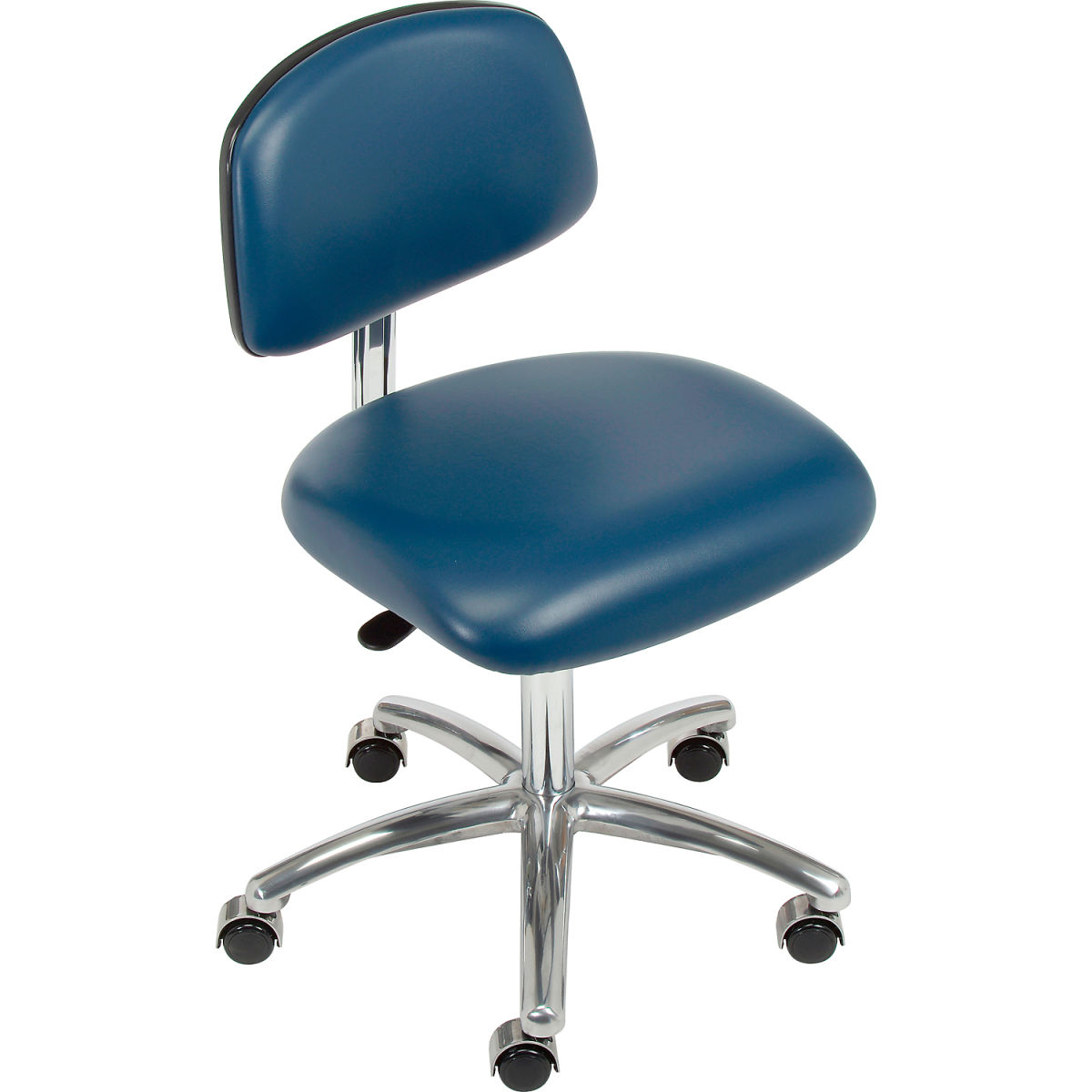 695538BL Vinyl Interion Clean Room Chair - Imperial Blue -  E-Com