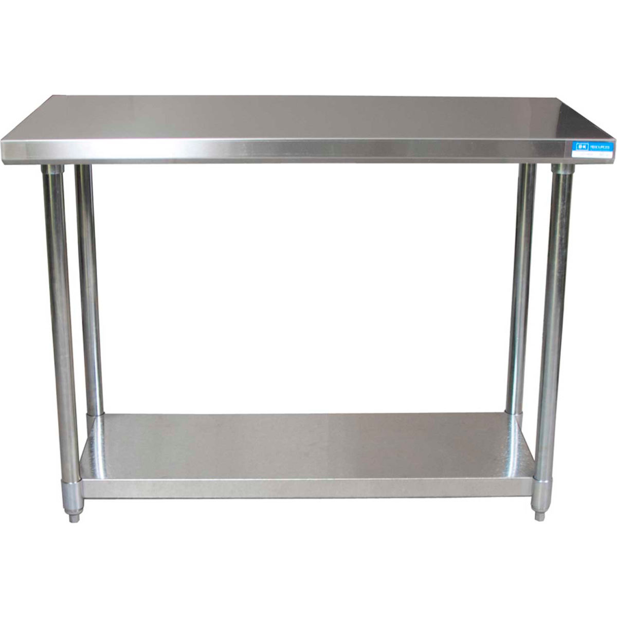 Picture of BK Resources B1516249 16 Gauge 304 Series Stainless & Galvanised Shelf Workbench with Undershelf - 48 x 24 in.