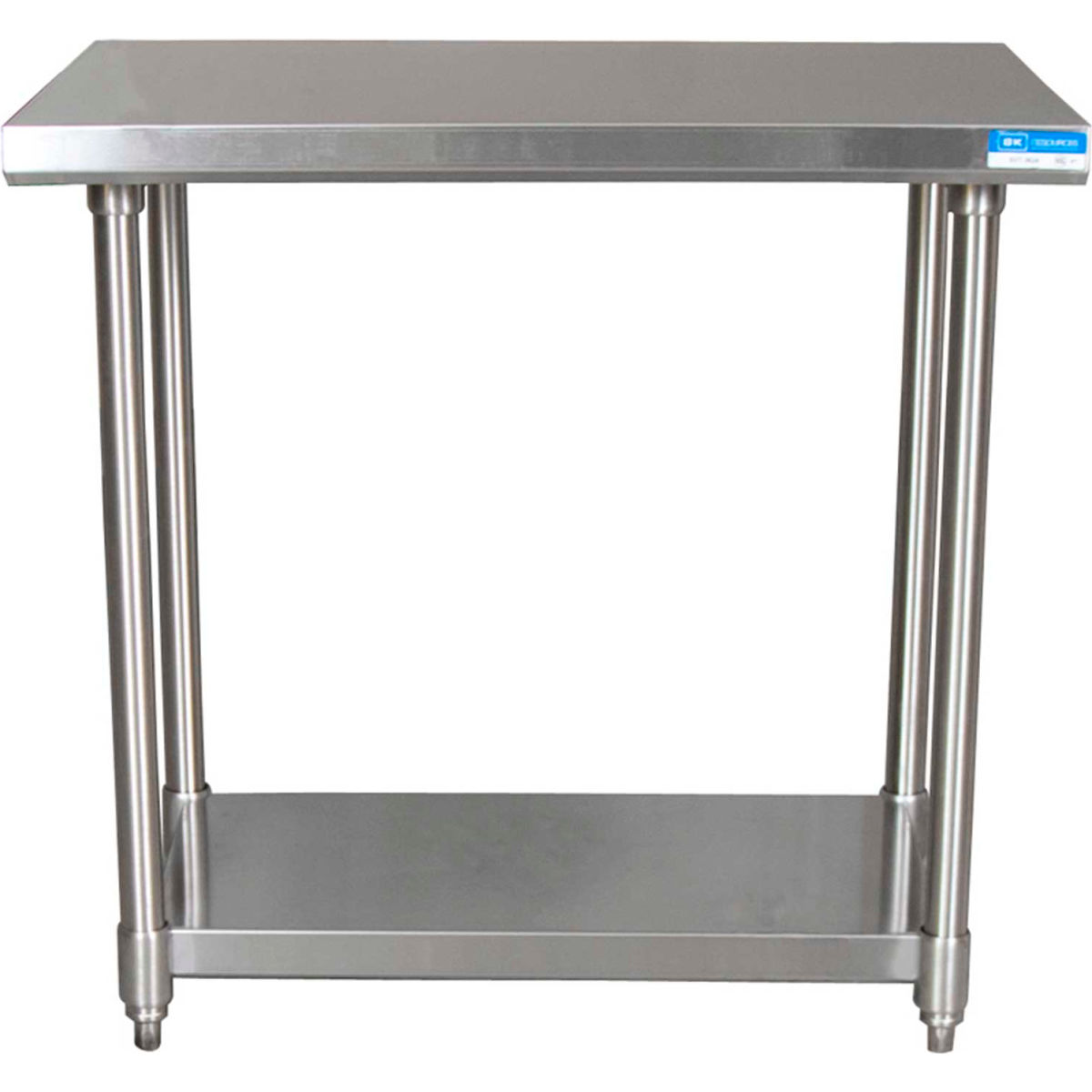 Picture of BK Resources B1516251 16 Gauge 304 Series Stainless Workbench with Adjustable Undershelf - 24 x 24 in.