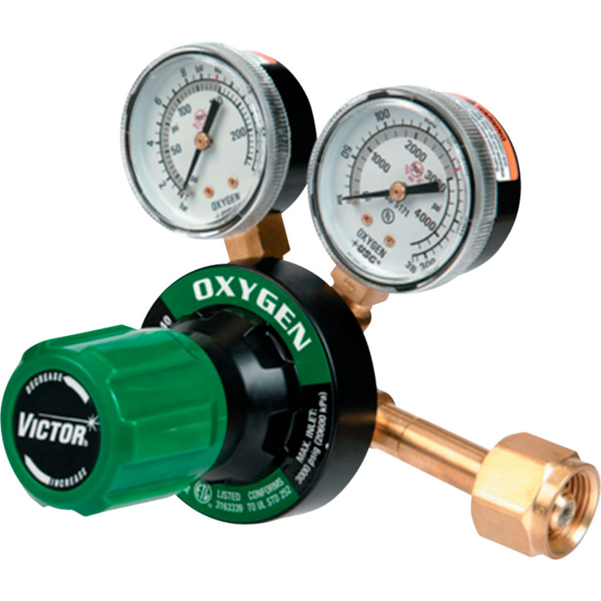 Medium Duty G Series Oxygen CGA 540 3000 PSIG Inlet Regulator