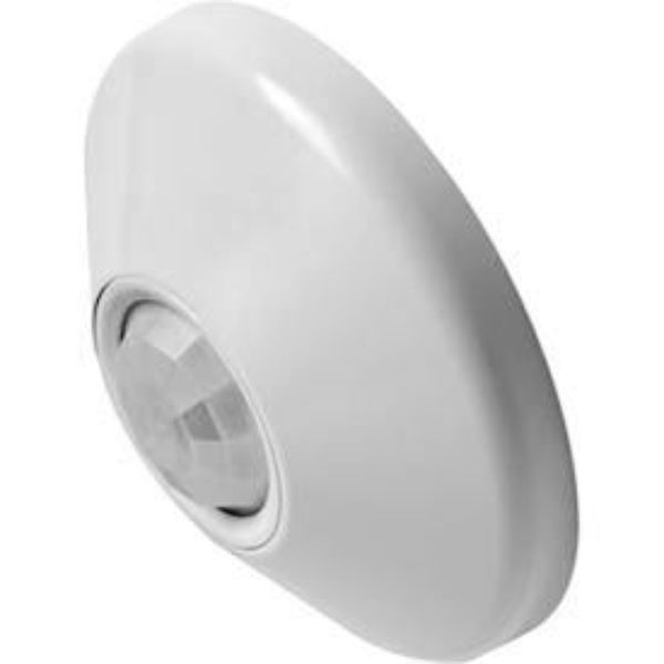 Ceiling Mount Sensor, Occupancy, 0-10V Dimming, Hard Wired, White, 452 sq ft, Fluorescent, Incandescent, LED