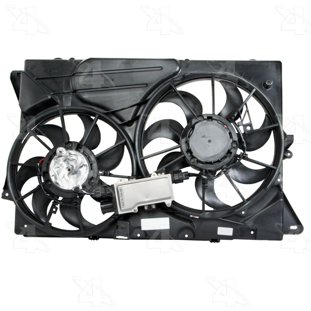Four Seasons B2473664 76264 Radiator & Condenser Fan Motor Assembly for 2011-2012 Ford Explorer - Black