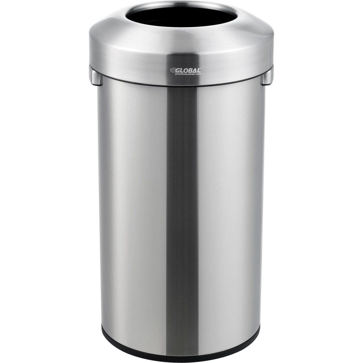 16 gal Stainless Steel Round Open Top Trash Can