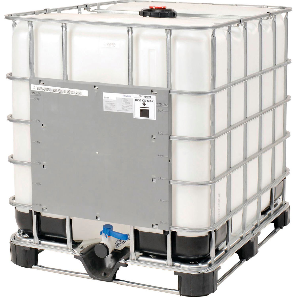 330 gal UN Approved Mauser IBC Container with Composite Metal Pallet Base