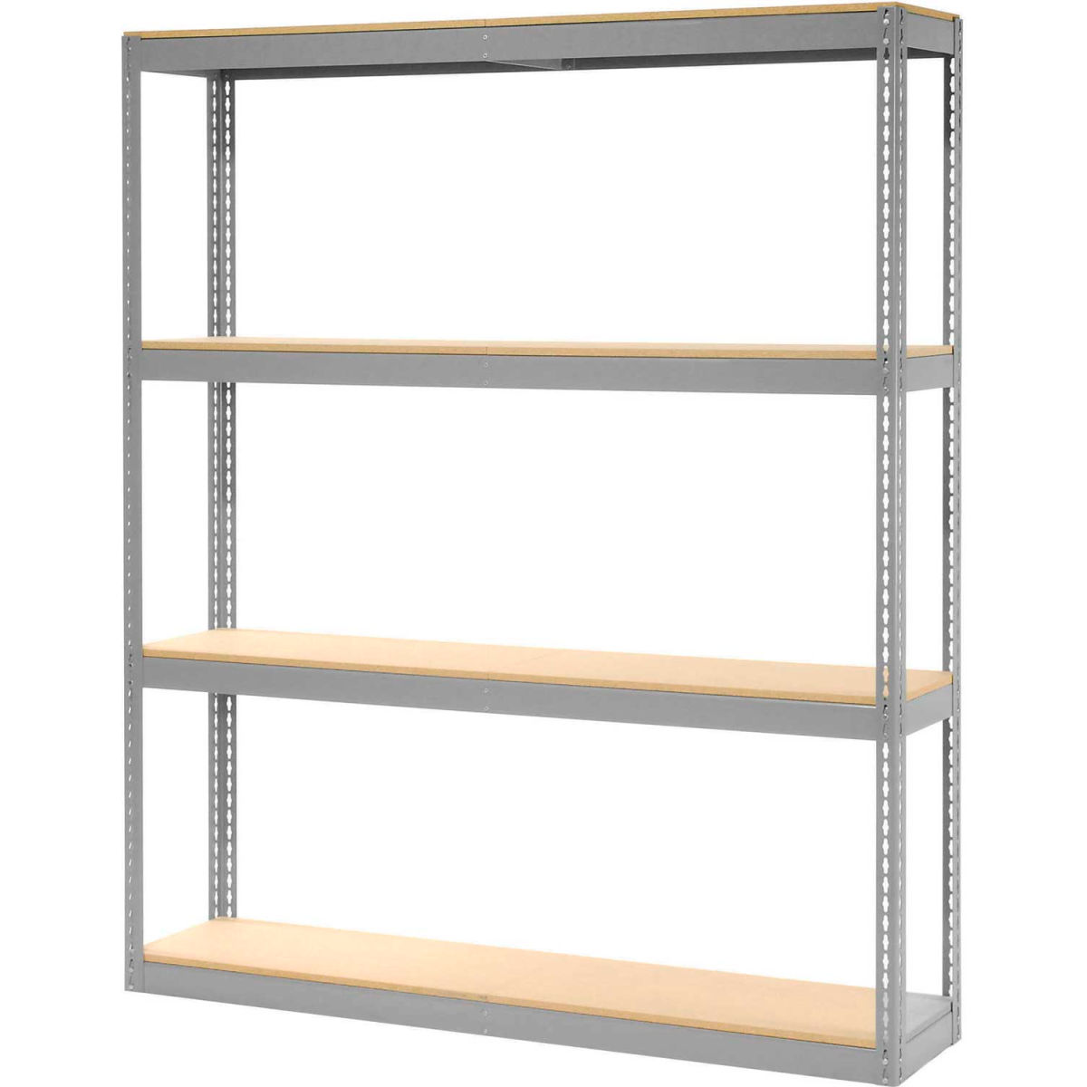 Global Industrial B2297980 84 x 72 x 15 in. Record Storage Rack without Boxes, Gray