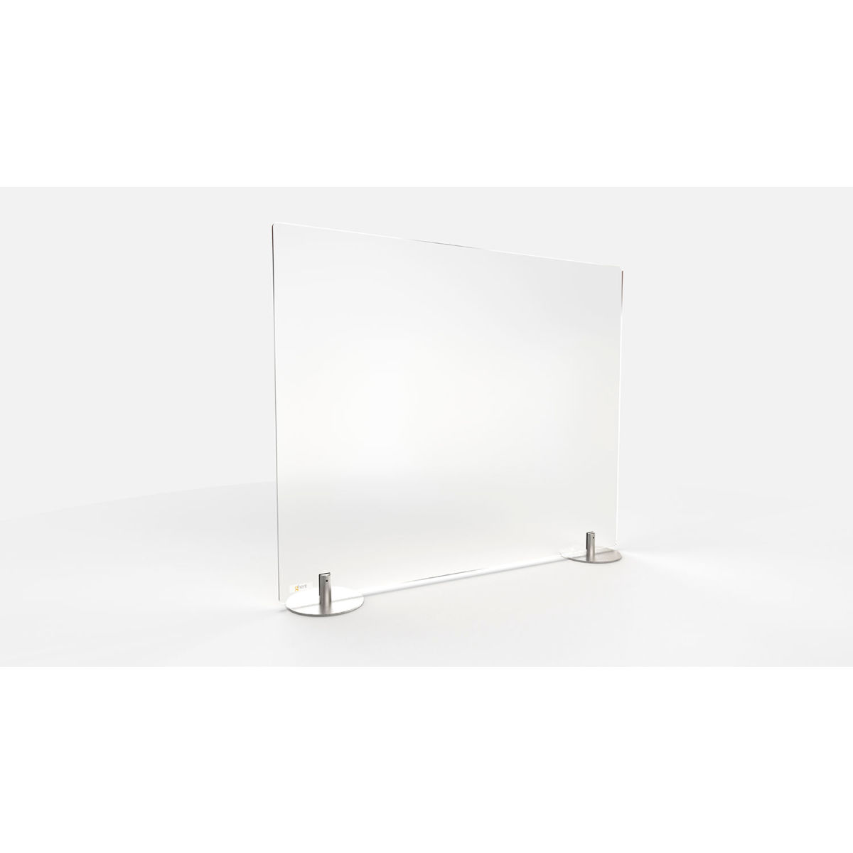 24 x 42 in. Freestanding Frosted Thermoplastic Desktop Protection Screen