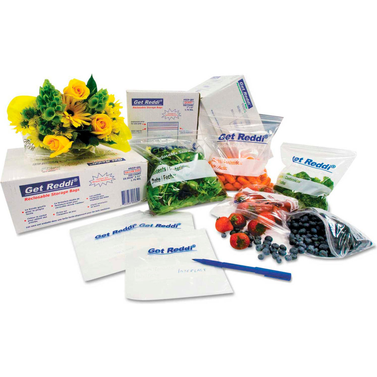 Picture of United Stationers Supply B1612334 0.68 mil Inteplast Group Food Bags - Clear - 20 x 10 x 4 in. - Pack of 1000