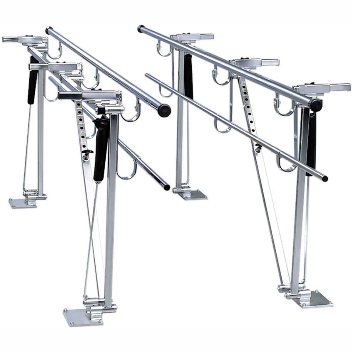 B2140411 7 ft. Deluxe Floor Mounted Parallel Bars, Height & Width Adjustable