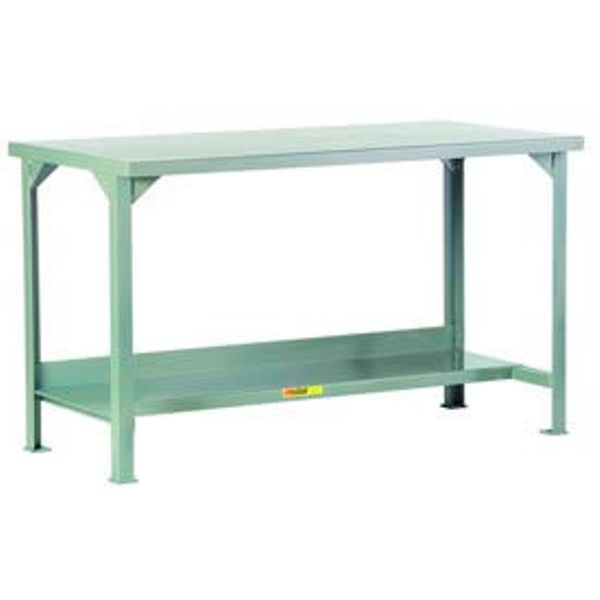 5598801 Welded Steel Workbench with Steel Top & Shelf - 60 x 36 x 36 in -  Little Giant